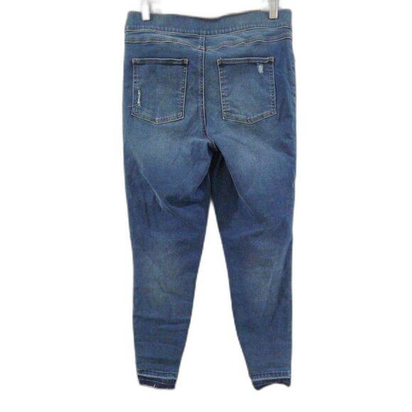 Spanx Distressed Ankle Skinny Jeans - Medium Wash L - Picture 6 of 10